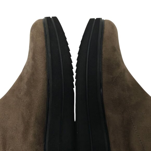 Bussola Portofino Platform Ankle Boot Womens Size US 6.5 EU 37 Side Zip Taupe - Picture 9 of 16